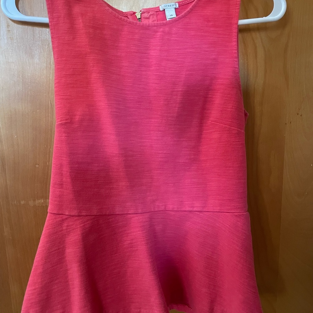 J Crew peplum tank
